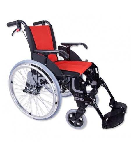 FORTA Basic R600 silla de ruedas en aluminio (con accesorios de cargo)