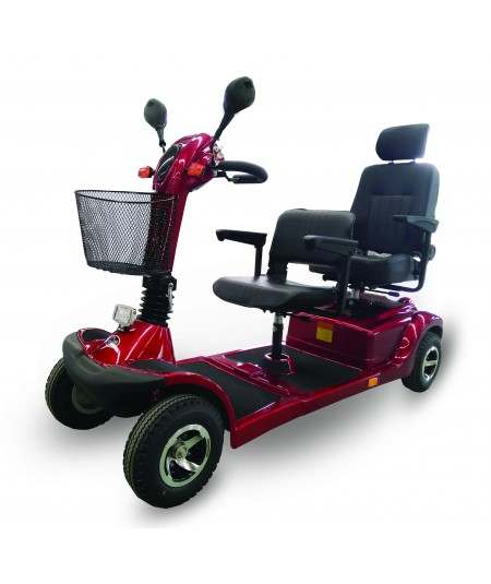 HAG Nico 4029 scooter biplaza de movilidad en rojo