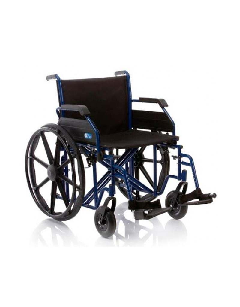 COSMOMEDICA ORT10406 - XL Silla de ruedas en acero plegable para gente de peso