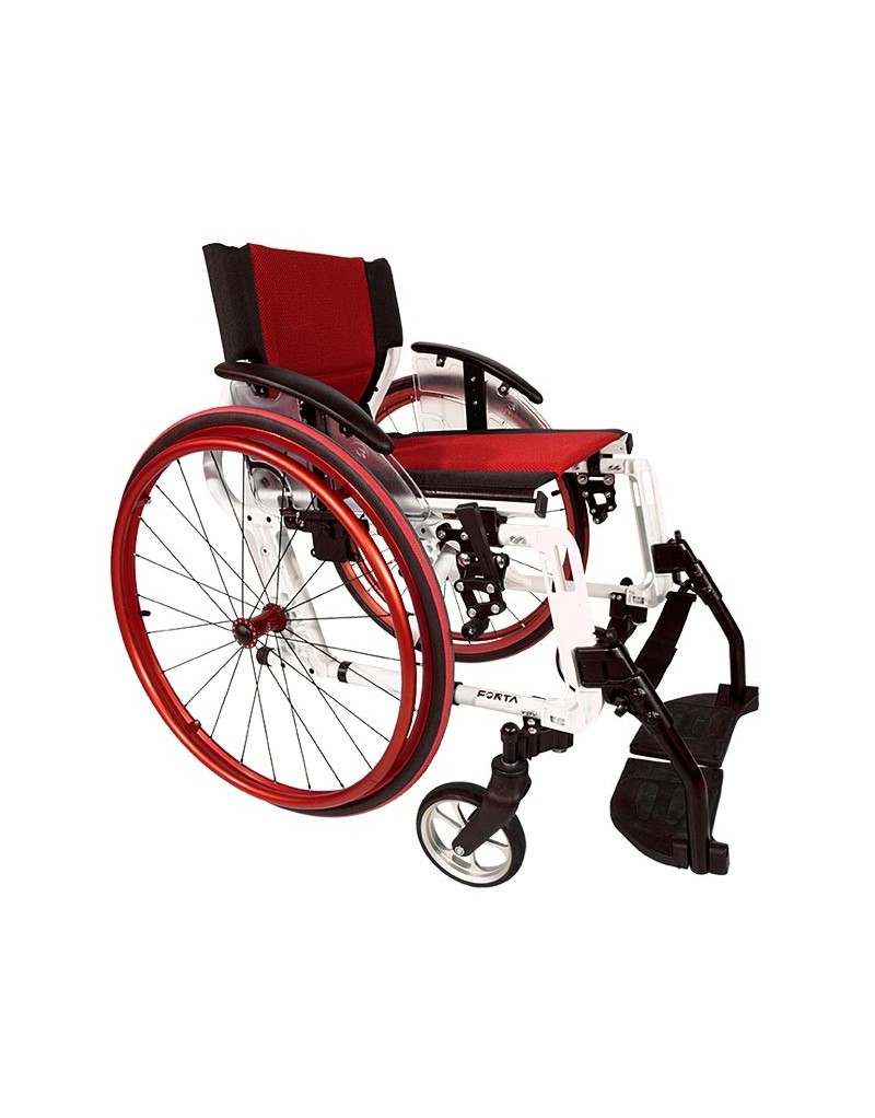 FORTA Sport Line silla de ruedas en aluminio roja