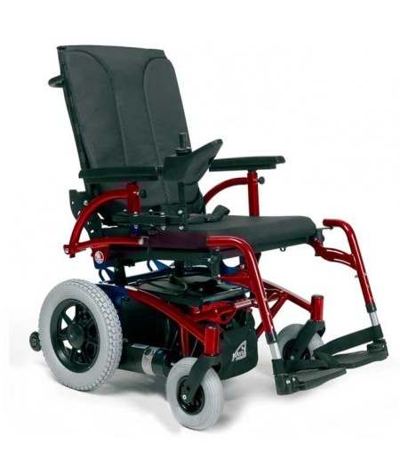 VERMEIREN Navix (tracción trasera) silla de ruedas eléctrica rojo