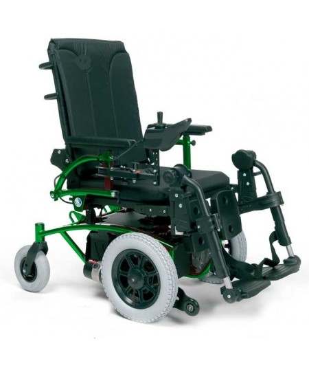 VERMEIREN Navix (tracción delantera) silla de ruedas eléctrica verde