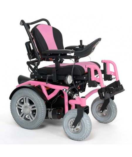 VERMEIREN Springer silla de ruedas eléctrica en rosa